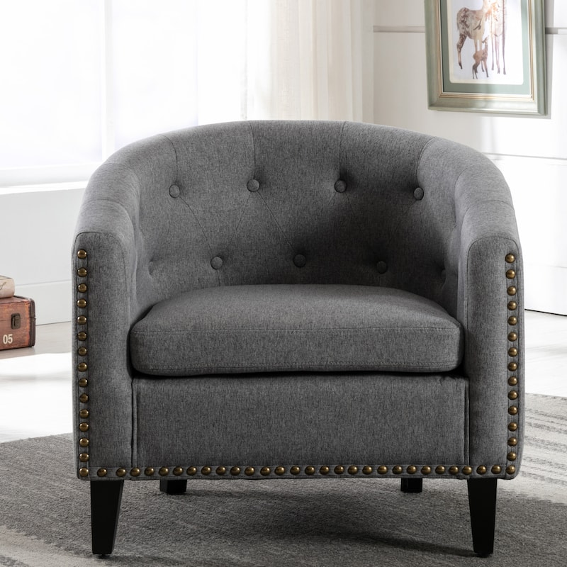 Tufted Barrel Chair Tub Chair