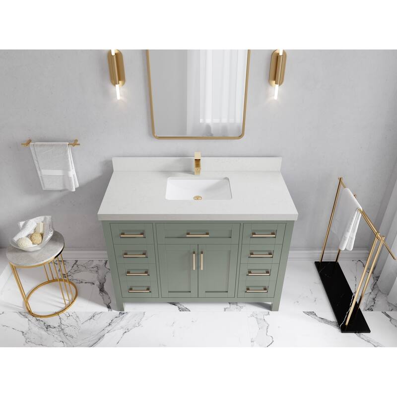 Willow Collections 48 in. W x 22 in. D Cambridge Single Sink Bathroom Vanity with Countertop