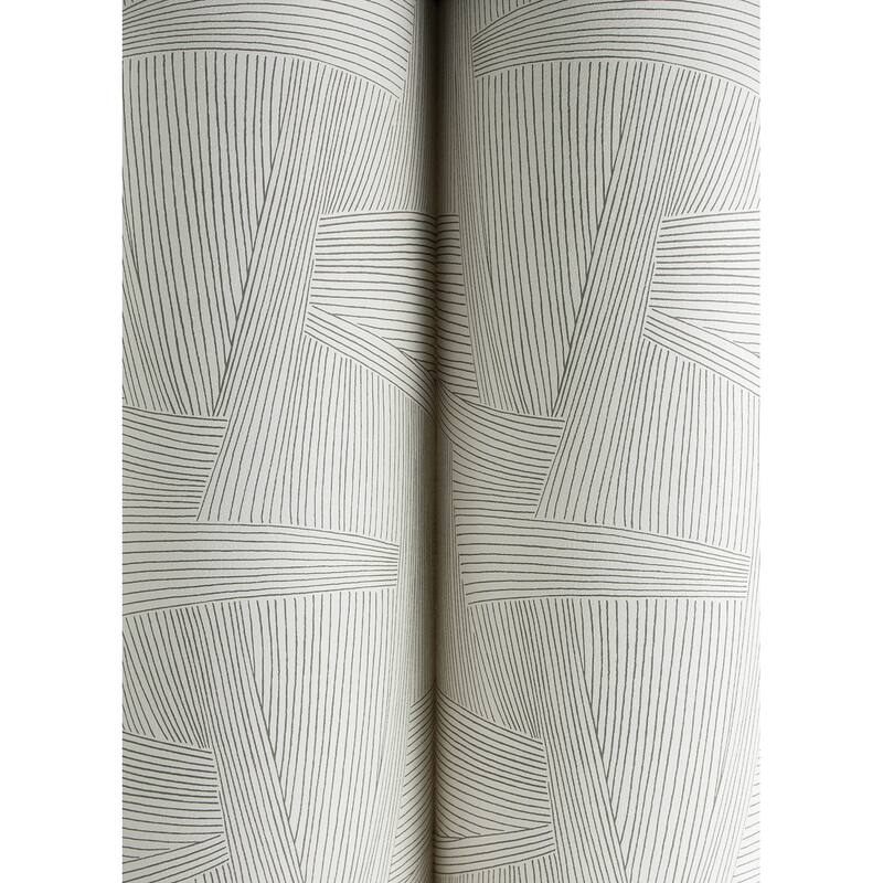 A-Street Prints Reid Grey Woven Geometric Wallpaper