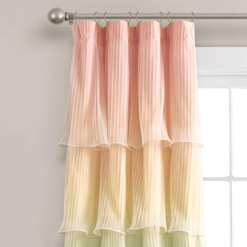 Lush Decor Rainbow Ombre Nerina Window Curtain Panels - 84" x 36"