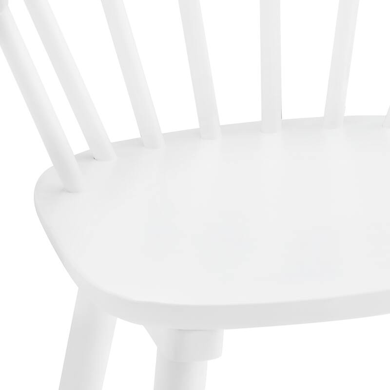Set of 2 Counter Height 24.in Bar Stools for Kitchen Island with Solid Wood and Spindle Back Barstool