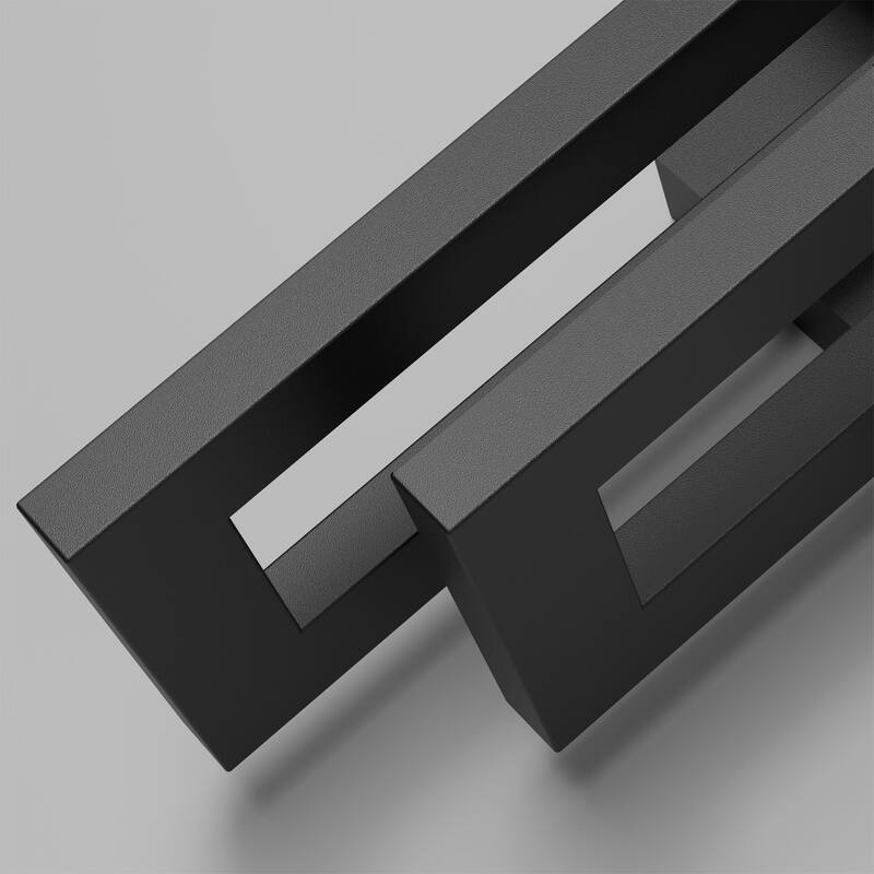 Modern Geometric Matte Black LED Flush Mount Wall Sconce Set of 2 or 1