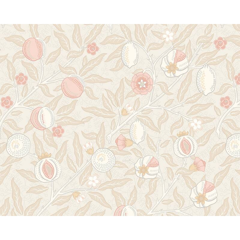 Brewster Origin Murals Fruit and Foliage Beige Wall Mural - N/A