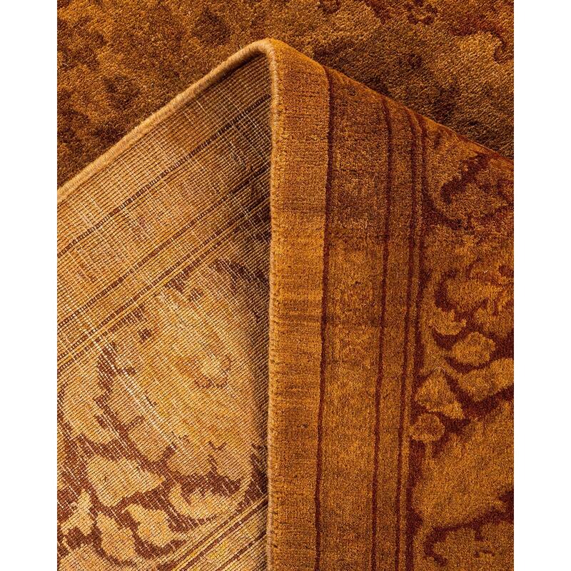 Overdyed, One-of-a-Kind Hand-Knotted Area Rug - Gold - 4' 1" x 6' 1"