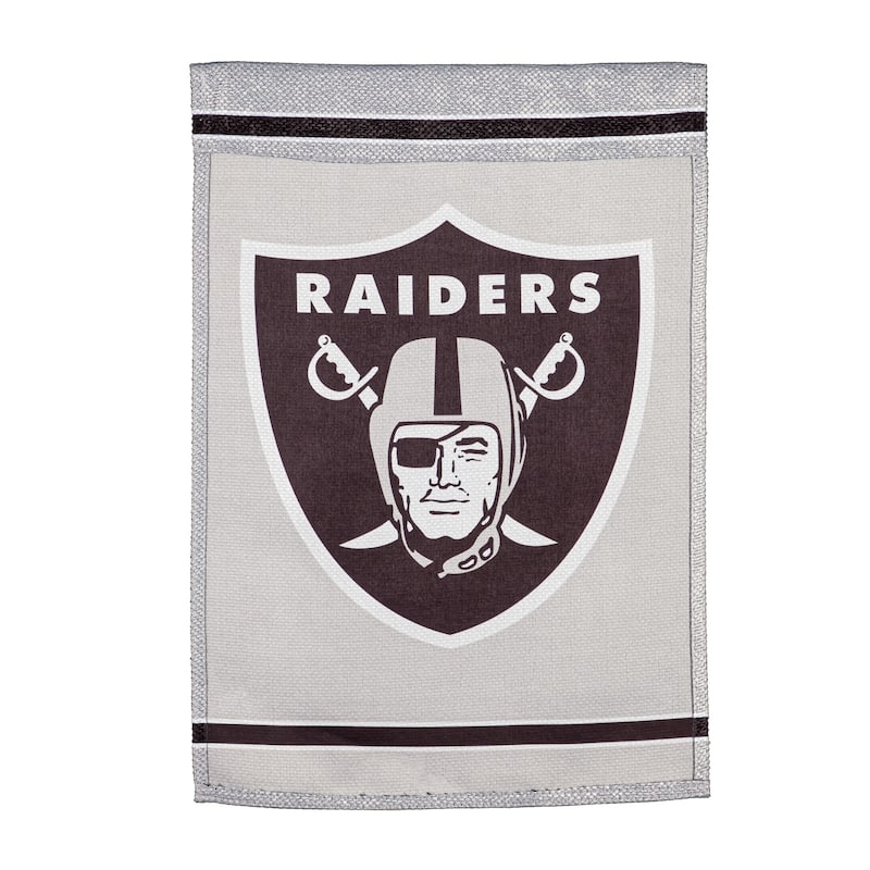 Embossed Suede Flag, House Size, Las Vegas Raiders