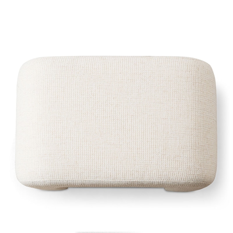 28" Fully Upholstered Small Waterfall Bench