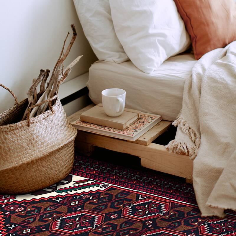 ECARPETGALLERY Hand-knotted Teimani Dark Navy Wool Rug - 3'6 x 6'5