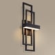 preview thumbnail 14 of 33, Modern Geometric Matte Black LED Flush Mount Wall Sconce Set of 2 or 1
