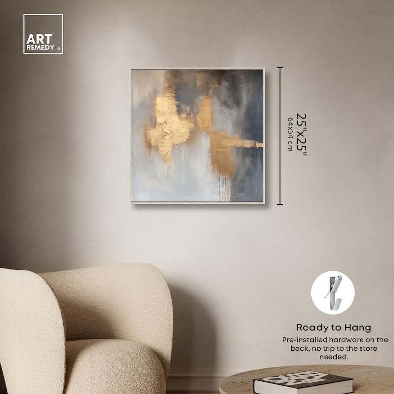 Golden Imprint Canvas by Art Remedy