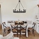 preview thumbnail 3 of 25, Acroma 9 - Light Modern Farmhouse Wagon Wheel Chandelier-UL - N/A
