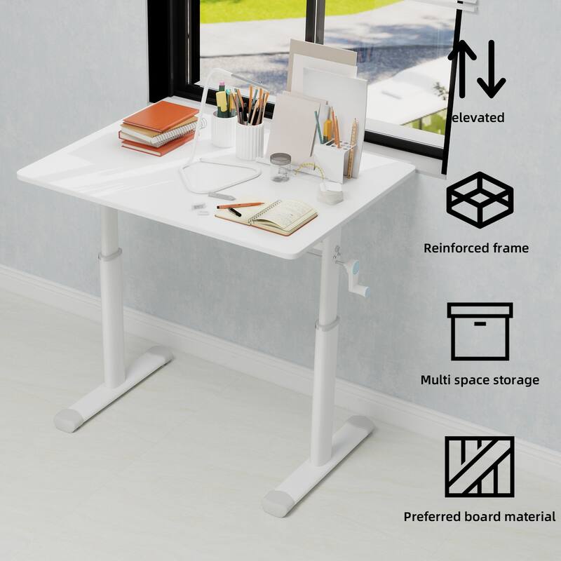 Adjustable compact design study desk suitable for children and adults