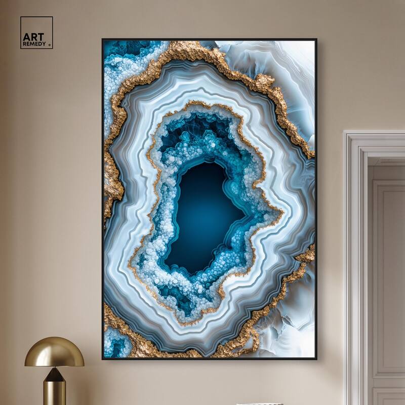 Gilded Geode Eye II Canvas by Art Remedy