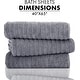 preview thumbnail 32 of 61, Classic Turkish Towels Cotton Bath Sheets Set of 3 Oversized Ribbed Towels, Ultra-Soft & Absorbent - 40x65