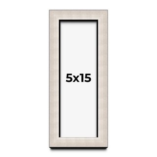5x15 Shadow Box Frame Silver Real Wood Contemporary Shadowbox Display ...