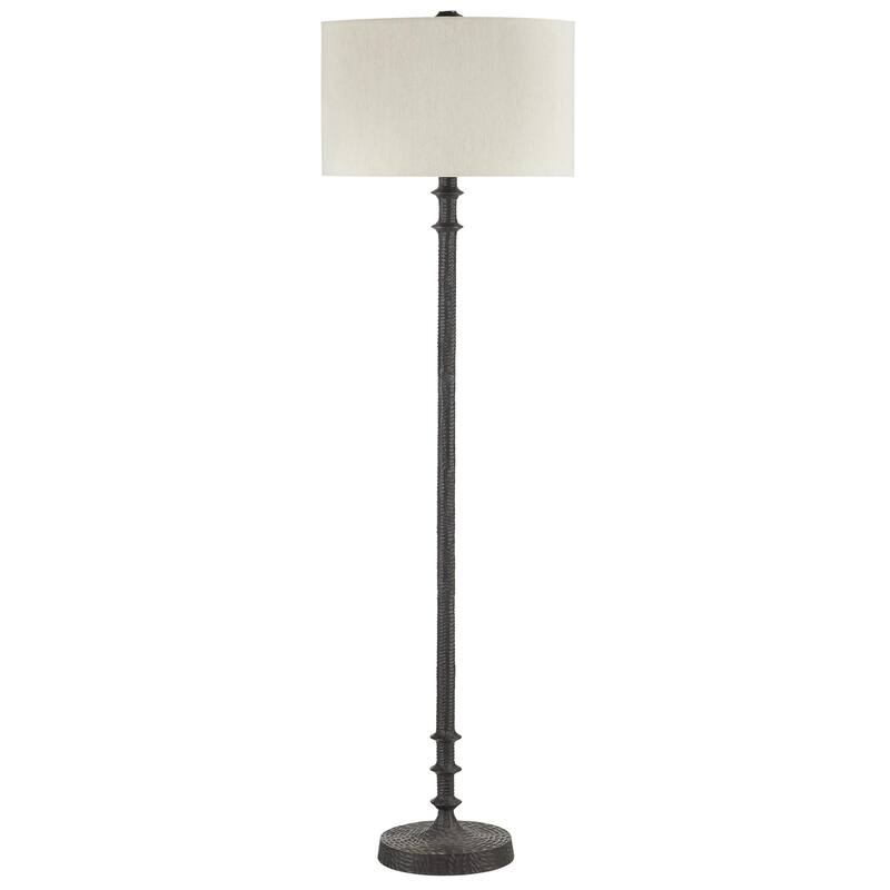 Currey & Company Gallo Bronze Floor Lamp - 64.5"h x 19"dia.