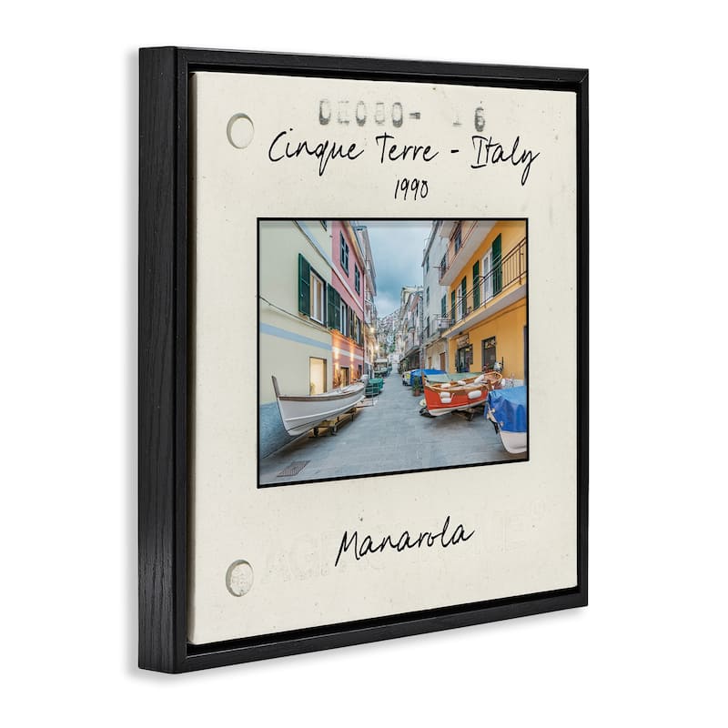 Stupell Vintage Travel Italy View Framed Floater Canvas Wall Art Design By Danita Delimont