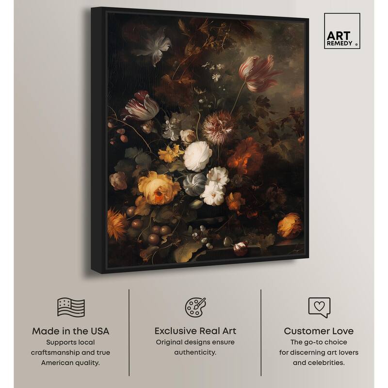 Shadowed Petal Secrets II Canvas by Art Remedy