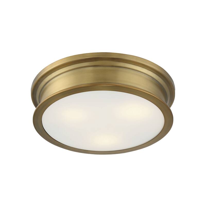 Savoy House Watkins 3 Light 16" Wide Flush Mount Drum Ceiling Fixture