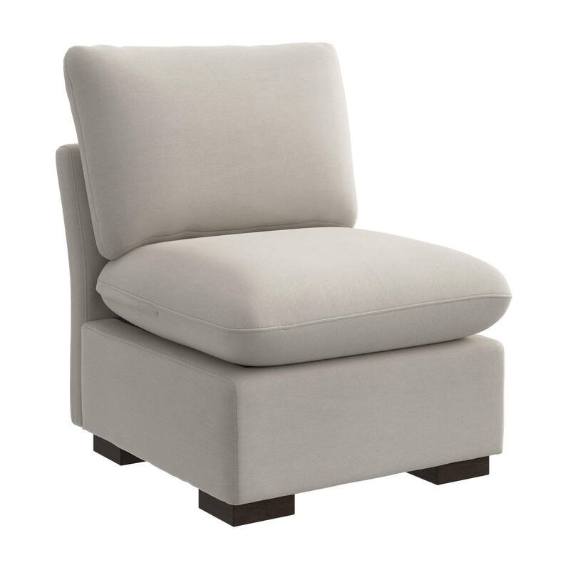 Bush Home Sienna Modular Armless Chair - Mist Taupe