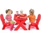 preview thumbnail 6 of 6, Plastic Children Kids Table & Chair Set 3-Piece Play Furniture