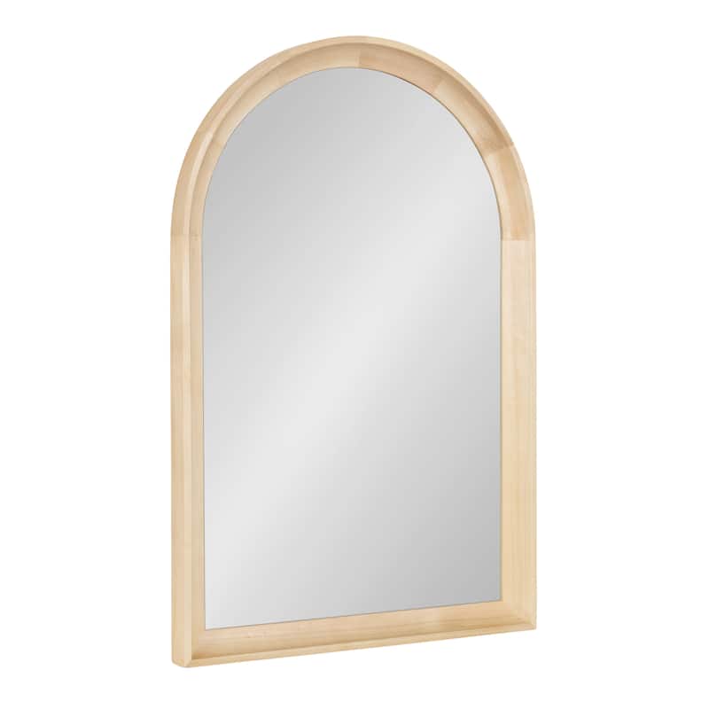 Kate and Laurel Hatherleigh Arch Wood Wall Mirror - 20x30 - Natural
