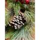 Mixed Evergreen Pinecone Berry Artificial Wreath 24" - Green - 24