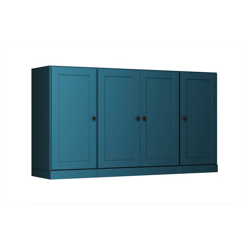 Palace Imports 100% Solid Wood 65" Sideboard with Shaker Doors, 2-Drawers & Adjustable Shelves