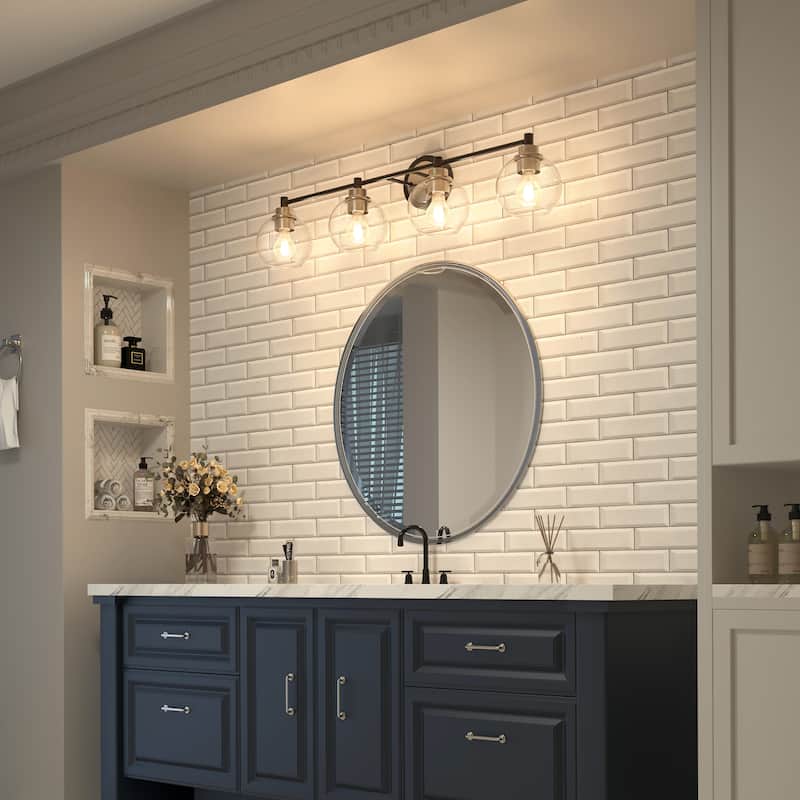 Dimmable Bathroom Vanity Light Globe Glass Shades