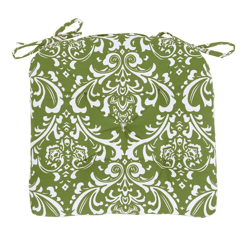 Handmade Cotton Chair Seat Pads Cushions with Ties - 16''x16'' for Dining | Home | Office Chairs - Sand
