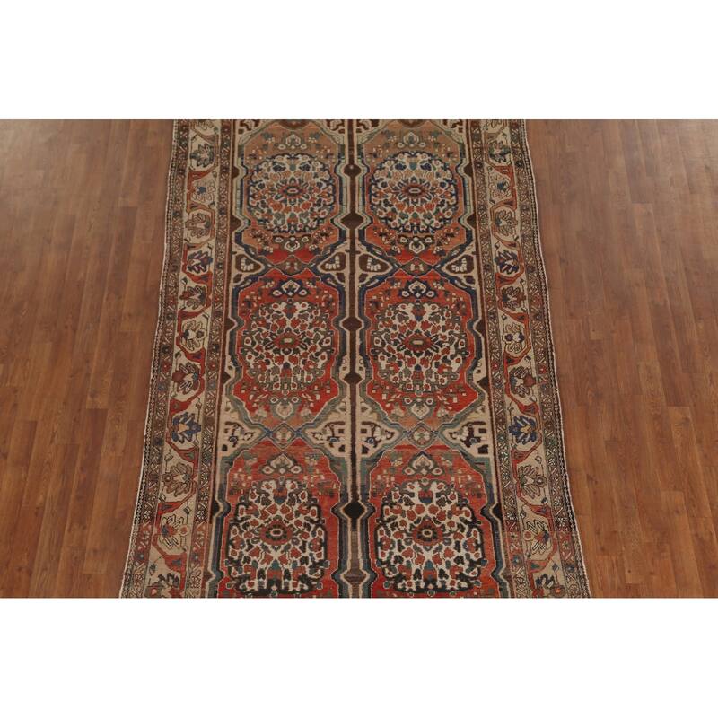 Vegetable Dye Bakhtiari Persian Antique Area Rug Handmade Wool Carpet - 5'3"x 9'11"