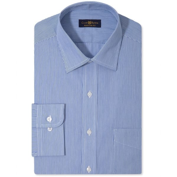 club room white dress shirt Club Room Men's White Size 15 1/2 Regular Fit Dress Shirt Button Down