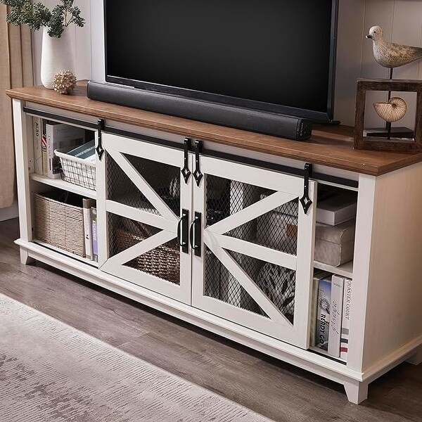 Industrial Farmhouse TV Stand Entertainment Center TV Console On Sale Bed Bath Beyond 39979499