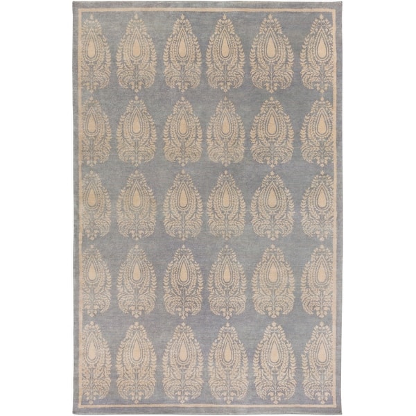 slide 2 of 3, Hand Knotted Airport Wool Area Rug - 2' x 3' - 2' x 3' Slate - 2' x 3' - Rectangle