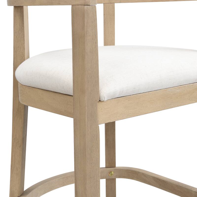 Timel Rubberwood Counter Stool (Set of 2) by Christopher Knight Home