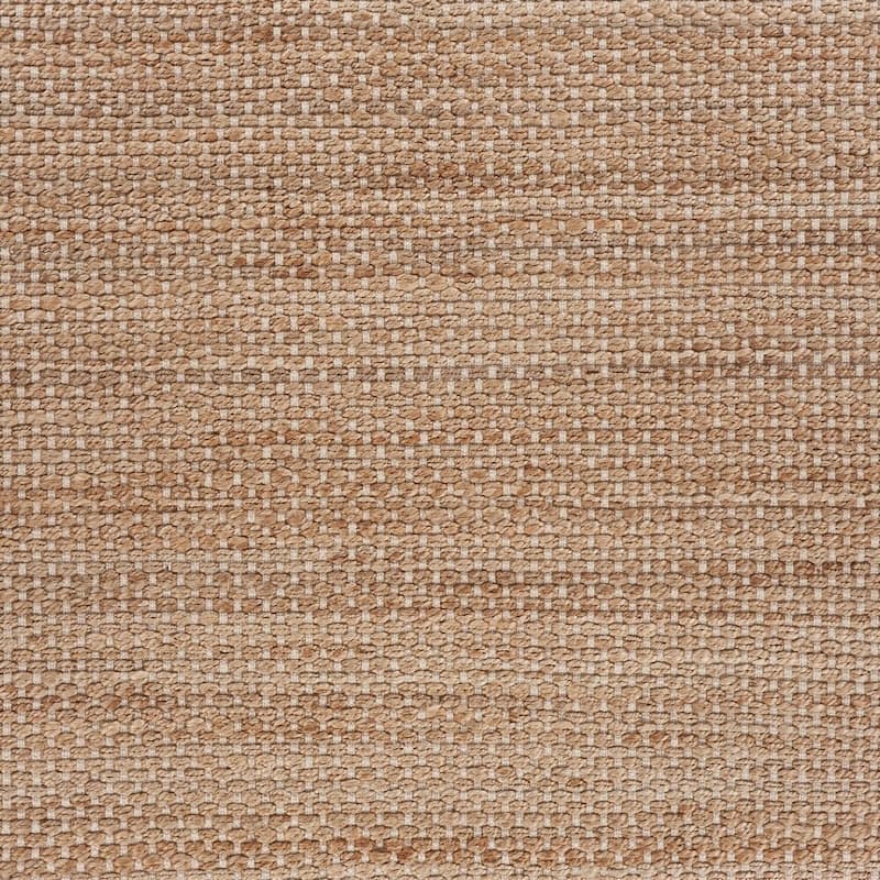Sevita Organic Jute Bordered Area Rug, Tan and Off-White