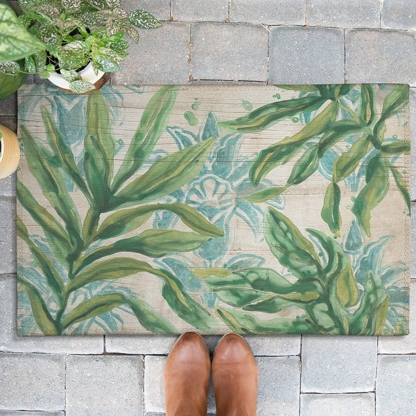 slide 2 of 2, Laural Home Bohemian Palms Outdoor Door Mat