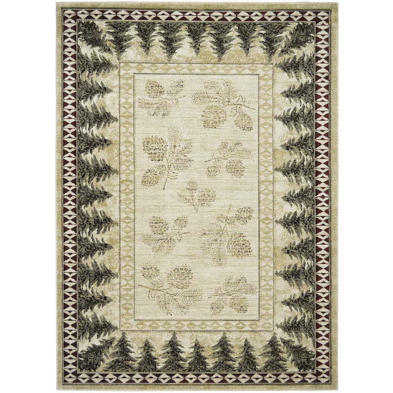 Granite Falls Timeless Timbers Lodge Area Rug - 7'10"x9'10"