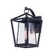 preview thumbnail 1 of 9, Maxim Artisan Single Light 14" Tall Outdoor Wall Sconce Black