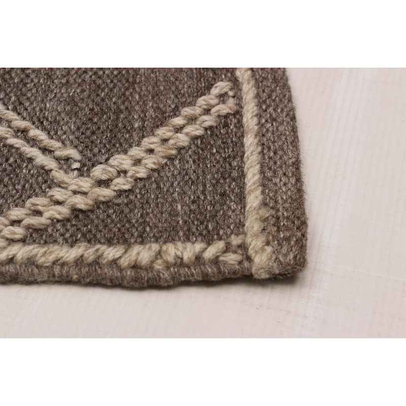 Marrakech Brown Kilim 5'3" x 7'11" - 5'3 x 7'11