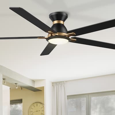 CARRO Livingston 60-inch Indoor Ceiling Fan with Light and Remote
