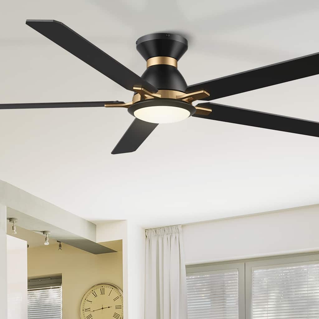 CARRO Livingston 60-inch Indoor Ceiling Fan with Light and Remote