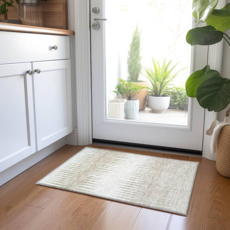 Machine Washable Indoor/ Outdoor Chantille Contemporary Ombre Rug