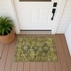 preview thumbnail 83 of 101, Machine Washable Indoor/ Outdoor Global Inver Chantille Rug Gold - 1'8" x 2'6"
