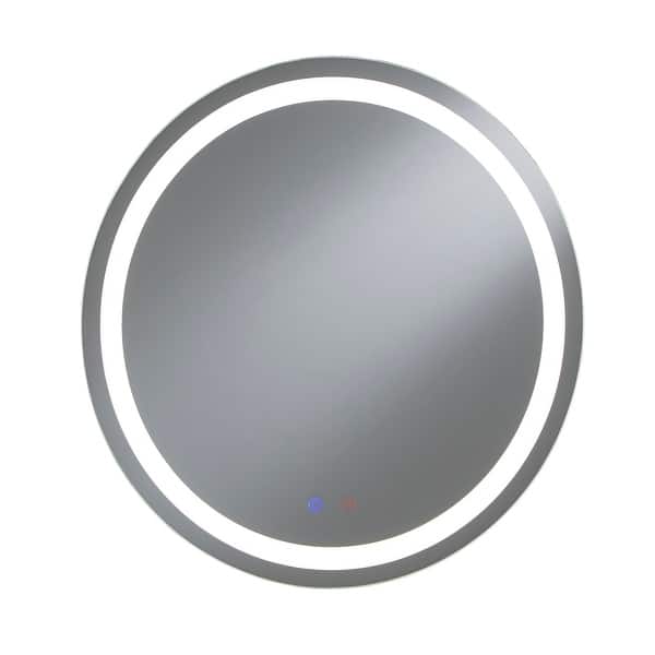 slide 7 of 17, Rion Touch LED Anti-Fog Round Vanity Wall Mirror by iNSPIRE Q Modern - Vanity Mirror
