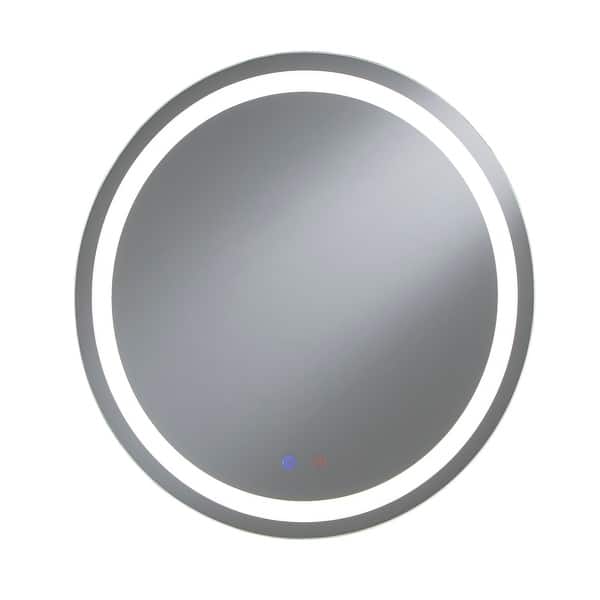 slide 7 of 17, Rion Touch LED Anti-Fog Round Vanity Wall Mirror by iNSPIRE Q Modern - Vanity Mirror