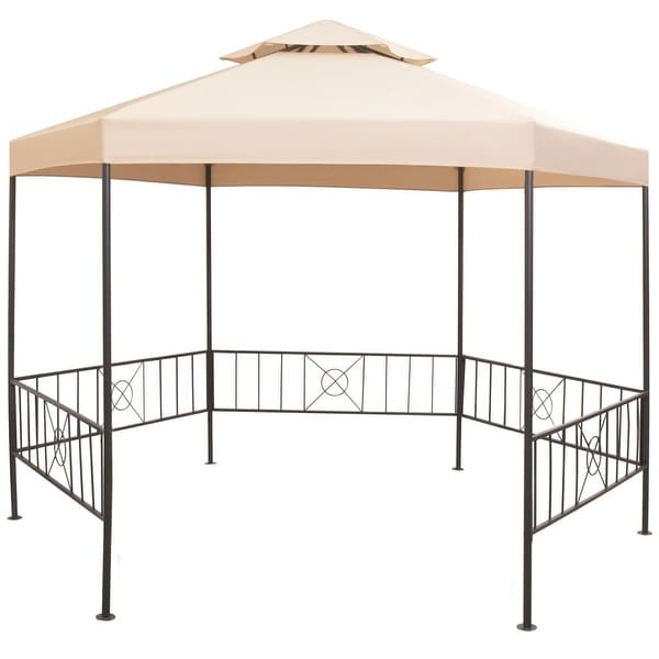 vidaXL Garden Marquee 127.2"x104.3" Outdoor Patio Pavilion Tent Gazebo Canopy