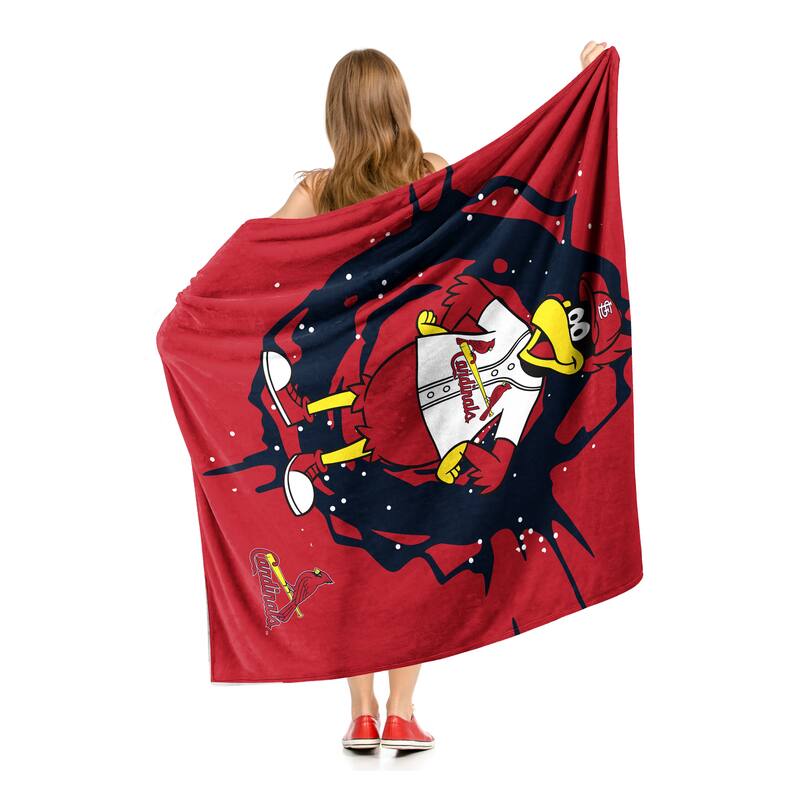 MLB Mascots St. Louis Cardinals Silk Touch Throw Blanket