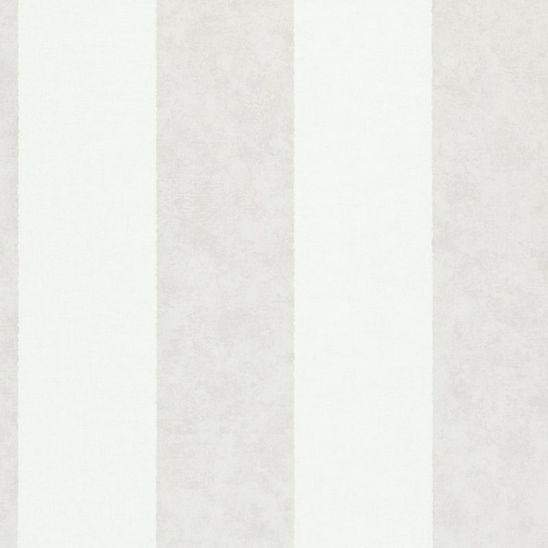 Galerie Wallcoverings Flora Thick Stripes Vinyl on Non-woven Matte Wallpaper Roll - 33 feet x 21 inches - Silver