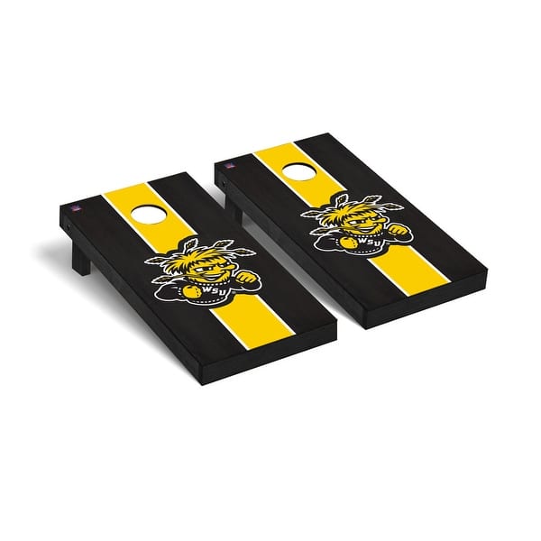 slide 2 of 5, Wichita State Shockers 2x4 Pro Cornhole Boards - V2 Include Carrying Case