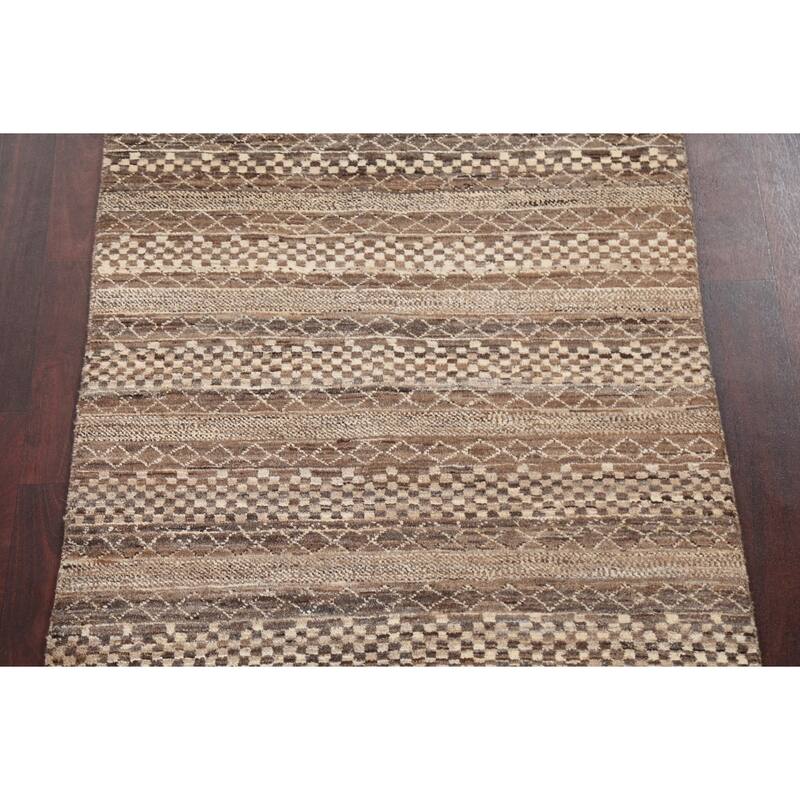 Tribal Geometric Gabbeh Kashkoli Oriental Area Rug Wool Hand-knotted - 3'0" x 5'3"